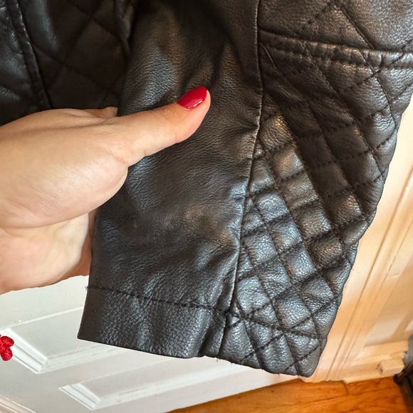 Giacca Black Quilted Leather Jacket - Picture 5 of 7